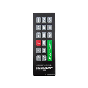 Teclado Membrana da Bomba Stratema 16 dígitos