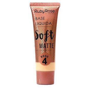 Base Líquida Soft Matte Ruby Rose - Cor Bege 4