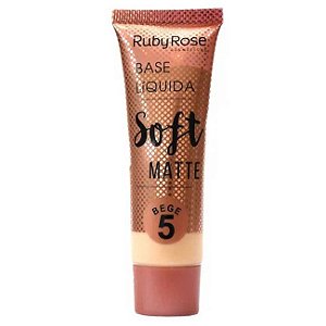 Base Líquida Soft Matte Ruby Rose - Cor Bege 5