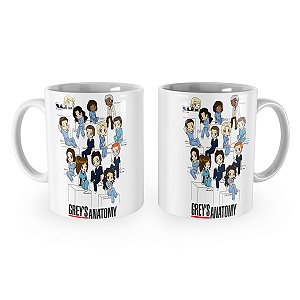 Caneca Greys Anatomy Cartoon