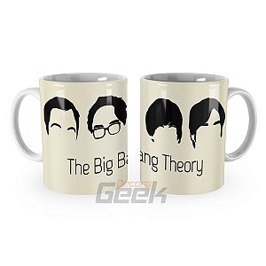Caneca The Big Bang Theory Personagens Silueta