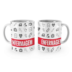 Caneca Enfermagem Icones