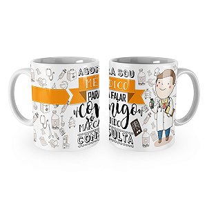 Caneca Médico Profissão Cartoon