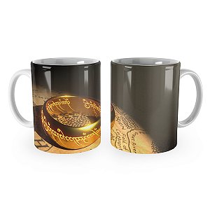 Caneca Senhor dos Aneis Anel de Sauron