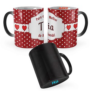 Caneca Mágica Presente Para a Melhor Tia do Mundo