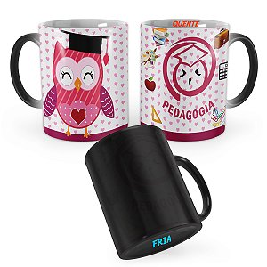 Caneca Mágica Pedagogia Corujinha