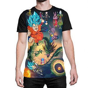 Camiseta Goku Azul Shen Long  Dragon Ball