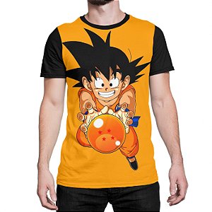 Camiseta Goku Criança Esfera Dragon Ball