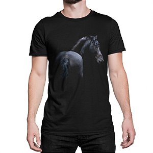Camiseta Cavalo Preto Black Horse