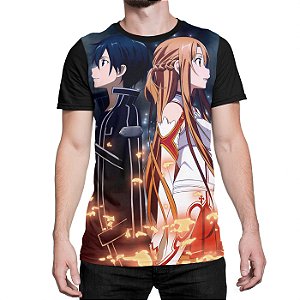 Camiseta Kirito e Asuna Sword Art Online