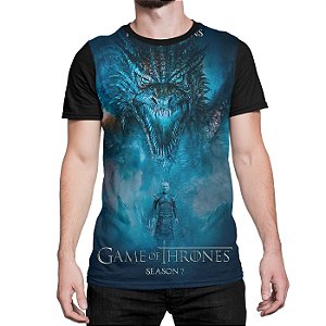 Camiseta Dragão White Walker 3 Game of Thrones