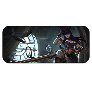 Tapete MousePad Caitlyn League of Legends Lol Grande Profissional