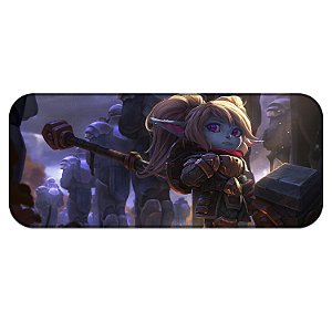 Tapete MousePad Poppy League of Legends Lol Grande Profissional