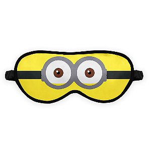 Máscara de Dormir Minion Olhos Óculos Geek Nerd Tapa Olho