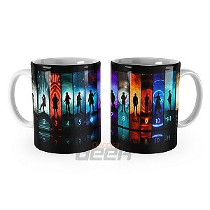 Caneca Doctor Who Tardis Personagens