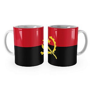 Caneca Bandeira de Angola País