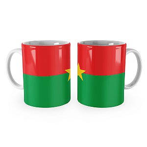 Caneca Bandeira do Burquina País