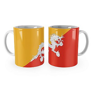 Caneca Bandeira do Butão País