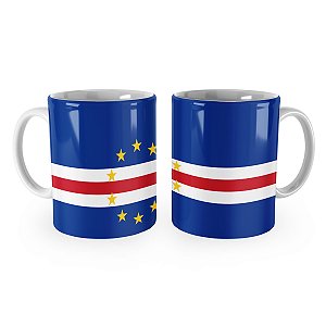 Caneca Bandeira de Cabo Verde País
