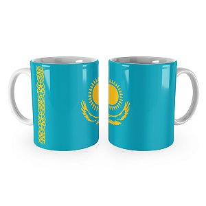 Caneca Bandeira do Cazaquistão País