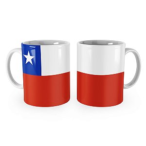 Caneca Bandeira do Chile País