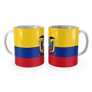 Caneca Bandeira do Equador País