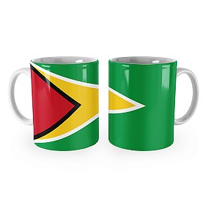 Caneca Bandeira da Guiana País