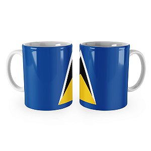 Caneca Bandeira de Santa Lúcia País