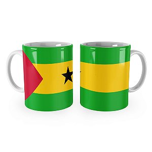 Caneca Bandeira de São Tomé e Príncipe País