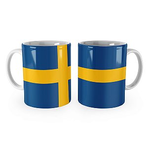 Caneca Bandeira da Suécia País