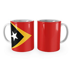 Caneca Bandeira do Timor Leste País