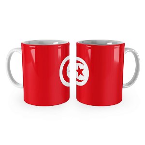 Caneca Bandeira da Tunísia País