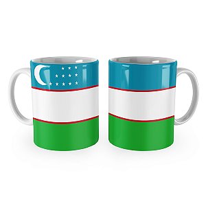 Caneca Bandeira do Uzbequistão País