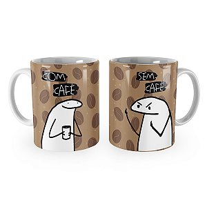 Caneca Flork Com Café Sem Café