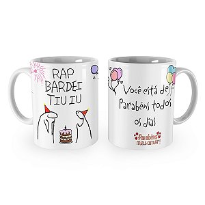 Caneca Flork Parabéns Aniversário Meu Amor