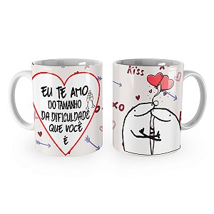 Caneca Flork Te Amo Do Tamanho da Dificuldade