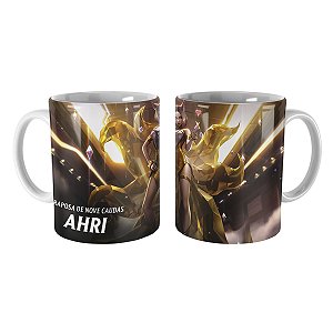 Caneca Ahri K/DA Prestígio League of Legends Lol