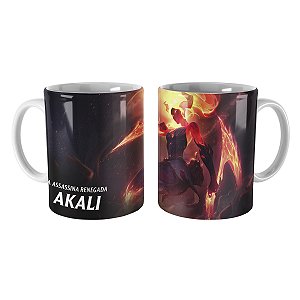 Caneca Akali Infernal League of Legends Lol