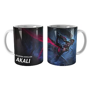 Caneca Akali Caçadora de Cabeças League of Legends Lol