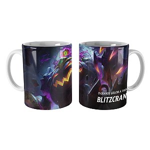 Caneca Blitzcrank Caldeirão da Bruxa League of Legends Lol