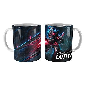 Caneca Caitlyn Caçadora de Cabeças League of Legends Lol