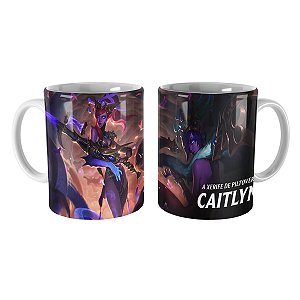 Caneca Caitlyn Espeto Lunar League of Legends Lol