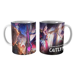 Caneca Caitlyn Academia de Batalha League of Legends Lol