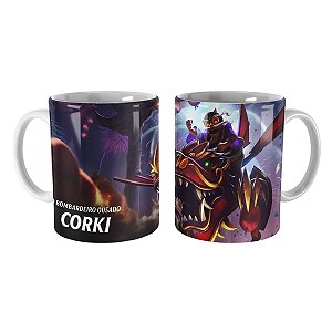 Caneca Corki Asas de Dragão League of Legends Lol