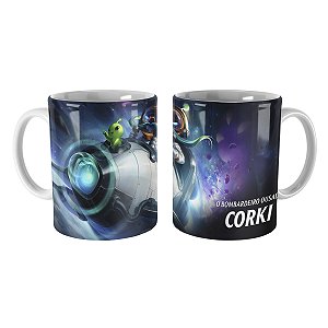 Caneca Corki Astronauta League of Legends Lol
