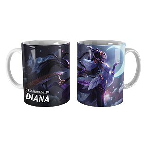 Caneca Diana Deusa Lunar League of Legends Lol