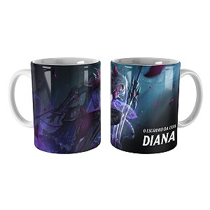 Caneca Diana Rainha de Batalha League of Legends Lol