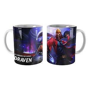 Caneca Draven Locutor League of Legends Lol