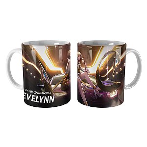 Caneca Evelynn K/DA de Prestígio League of Legends Lol