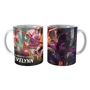 Caneca Evelynn Frenesi Açucarado League of Legends Lol